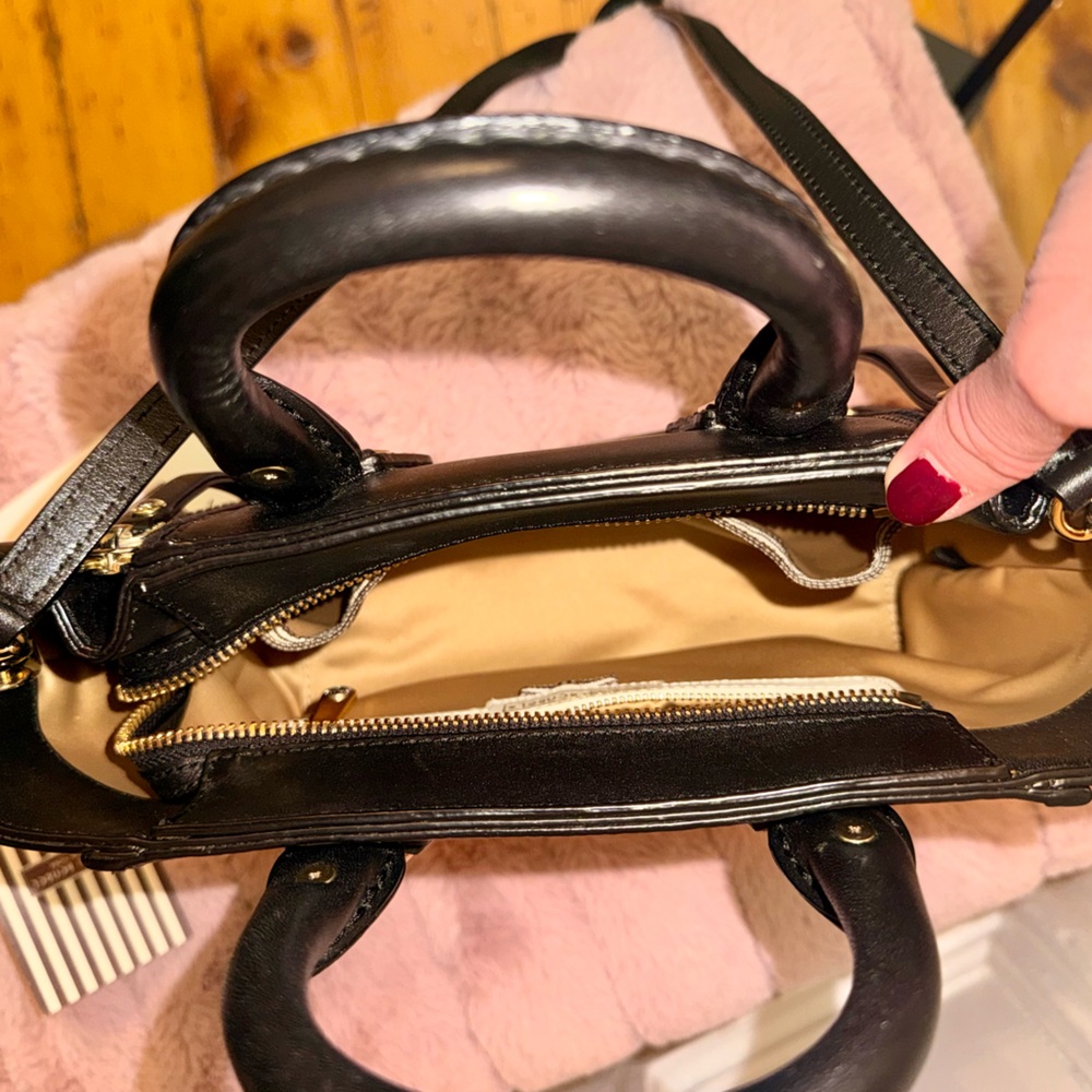 Henri Bendel A-List Black Leather Mini Satchel (NWT) - Picture 5 of 9